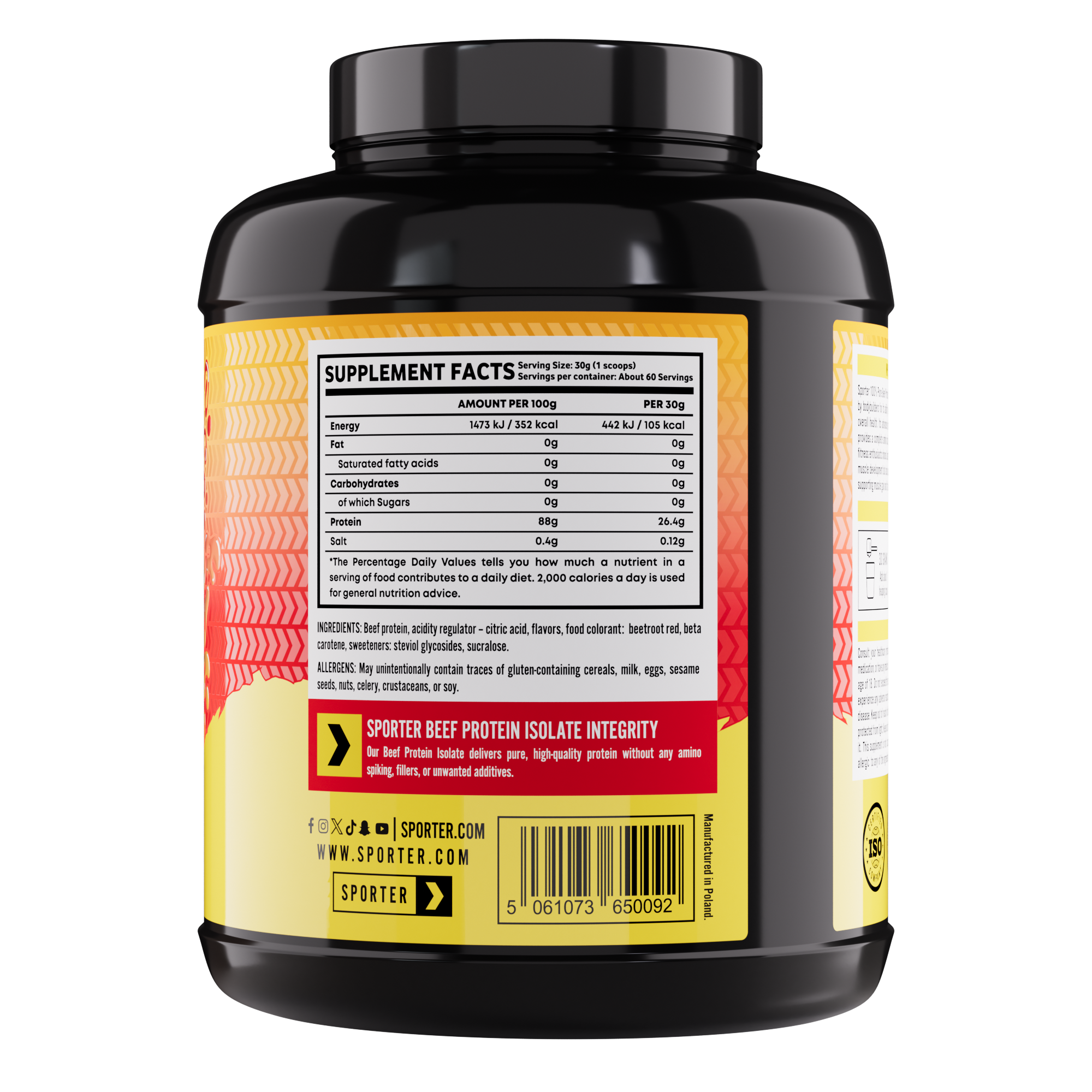 Sporter - Beef Protein Isolate (4 lbs)