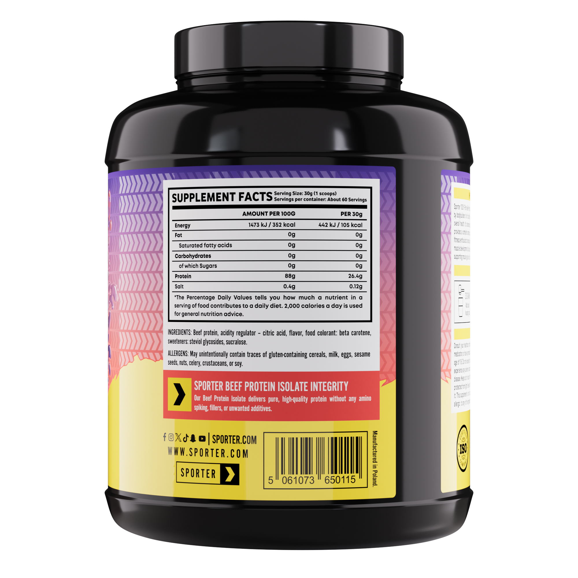 Sporter - Beef Protein Isolate (4 lbs)