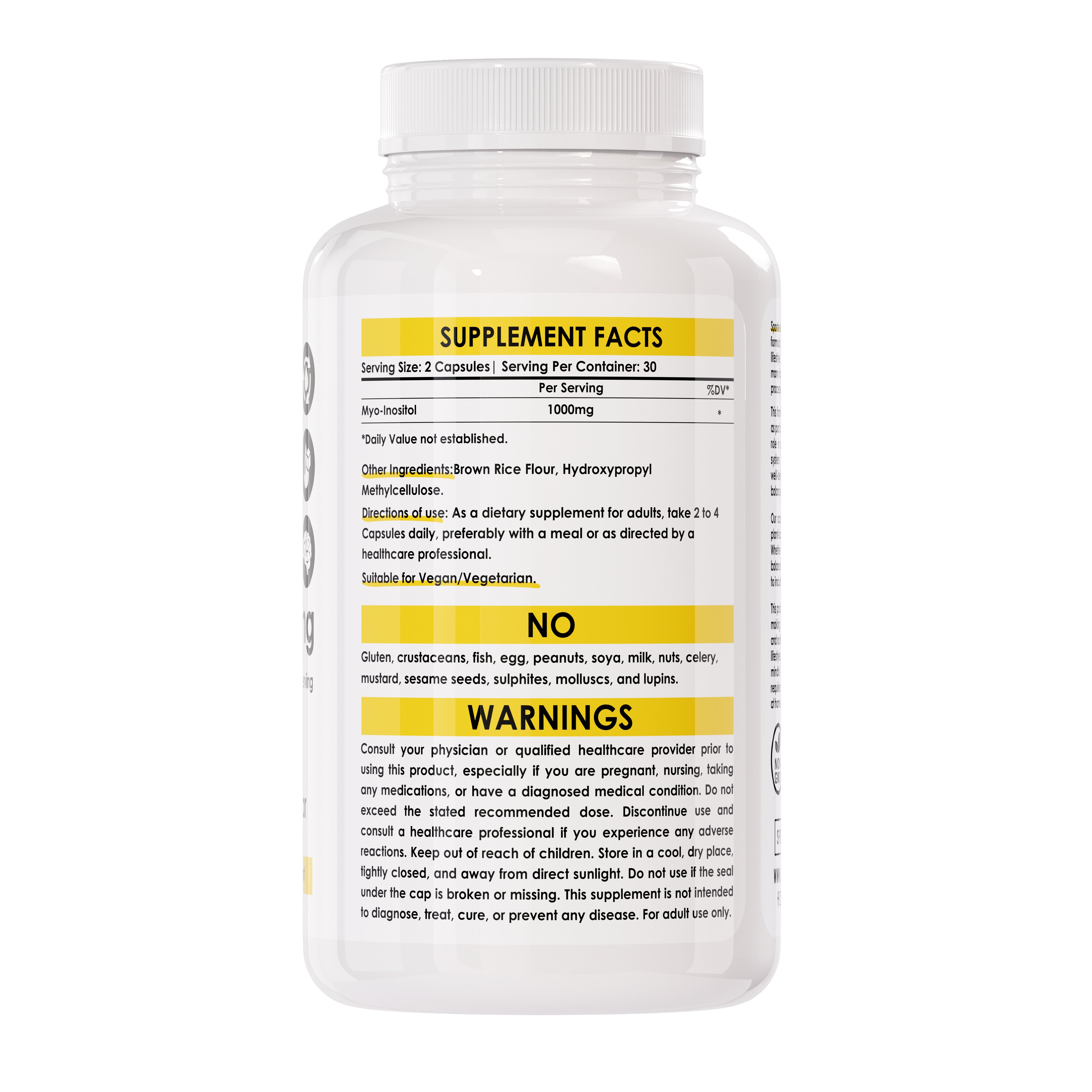 Sporter - Inositol 1000mg - As Myo-Inositol