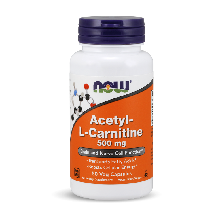 Now Acetyl-L-Carnitine 500 mg