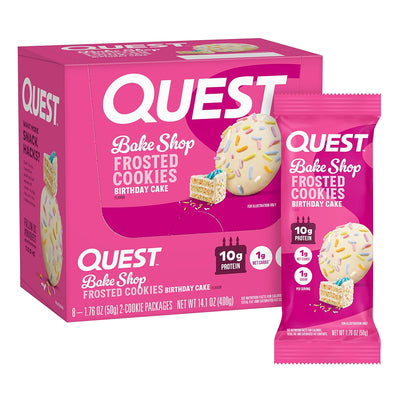 Quest Nutrition - Frosted Cookie Cake - Box of 8 (Twin Pack)