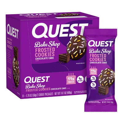 Quest Nutrition - Frosted Cookie Cake - Box of 8 (Twin Pack)