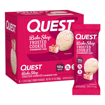 Quest Nutrition - Frosted Cookie Cake - Box of 8 (Twin Pack)