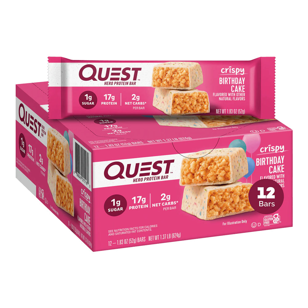 Quest Nutrition - Hero Crispy Protein Bar - Box of 12