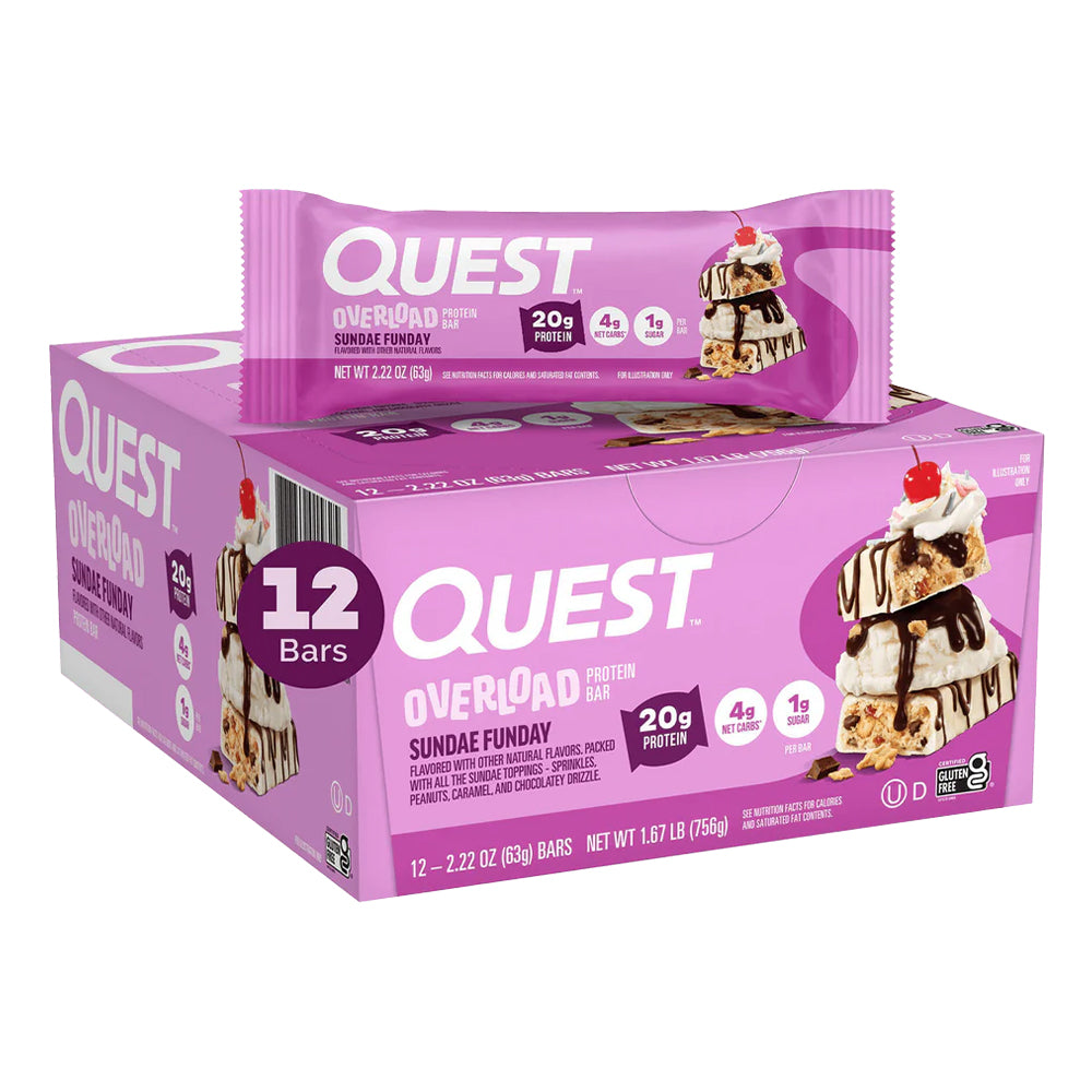 Quest Nutrition - Overload Protein Bar - Box of 12