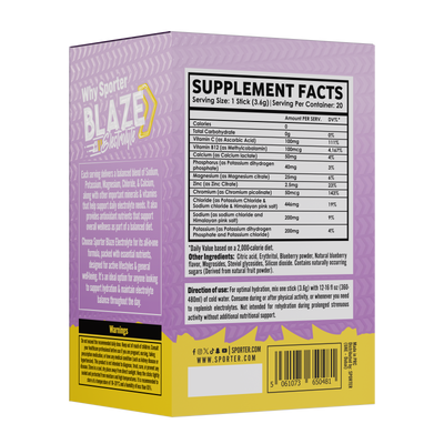 Sporter - Blaze Electrolyte - 20 Sticks