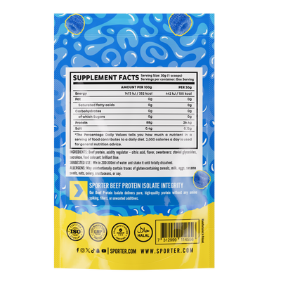 Sporter - Beef Protein Isolate Sachet