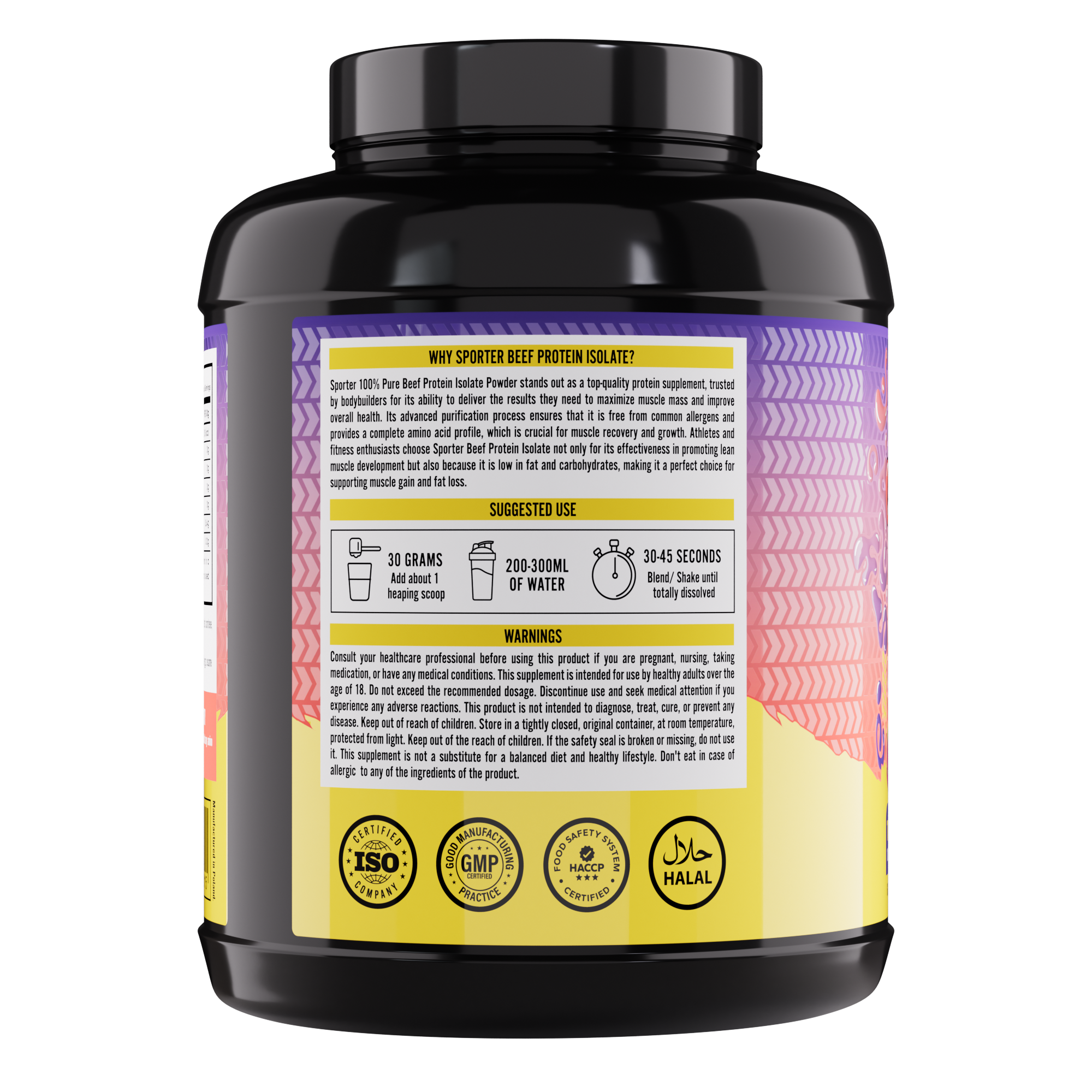 Sporter - Beef Protein Isolate (4 lbs)