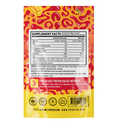 Sporter - Beef Protein Isolate Sachet