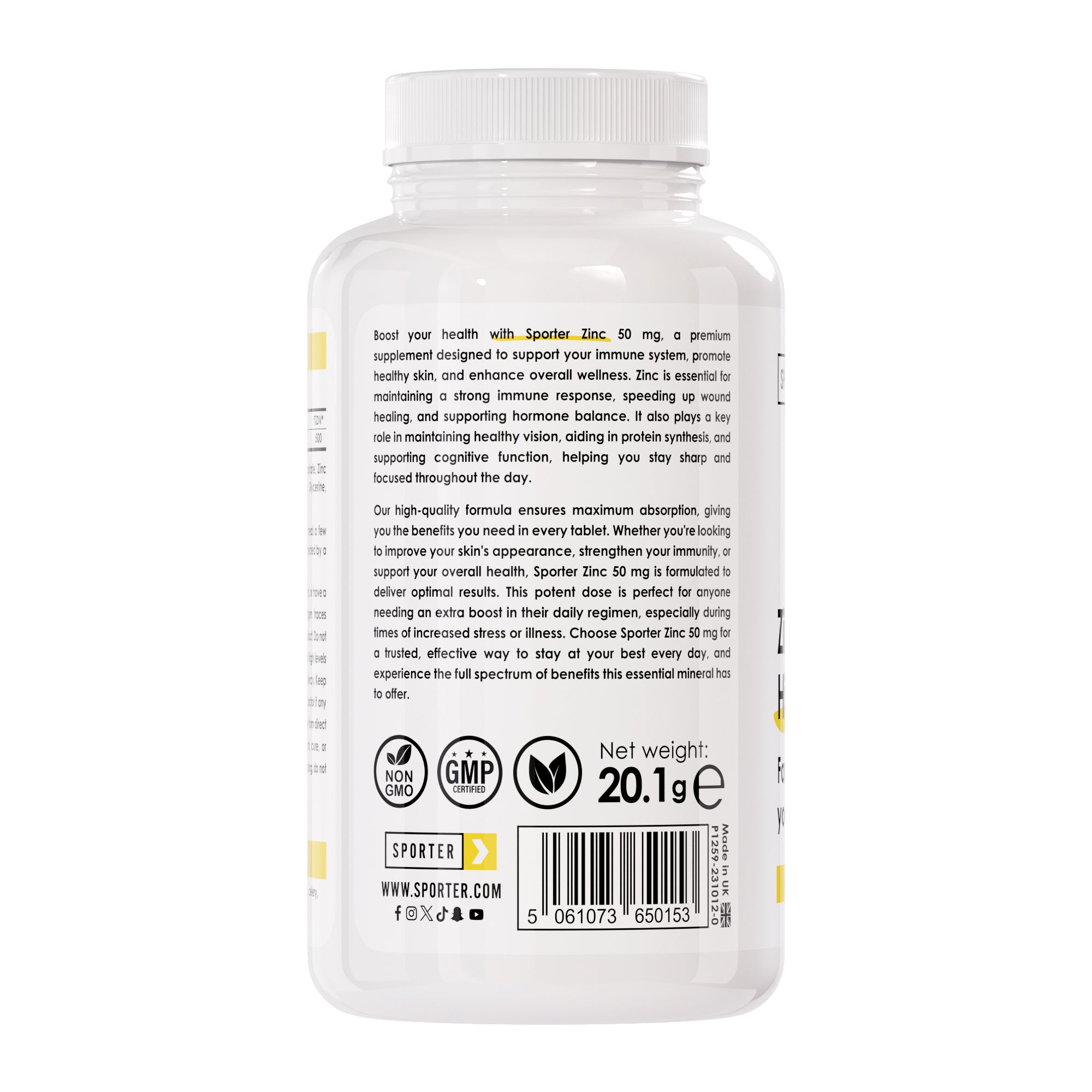 Sporter - Zinc 50mg