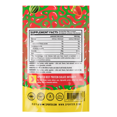 Sporter - Beef Protein Isolate Sachet