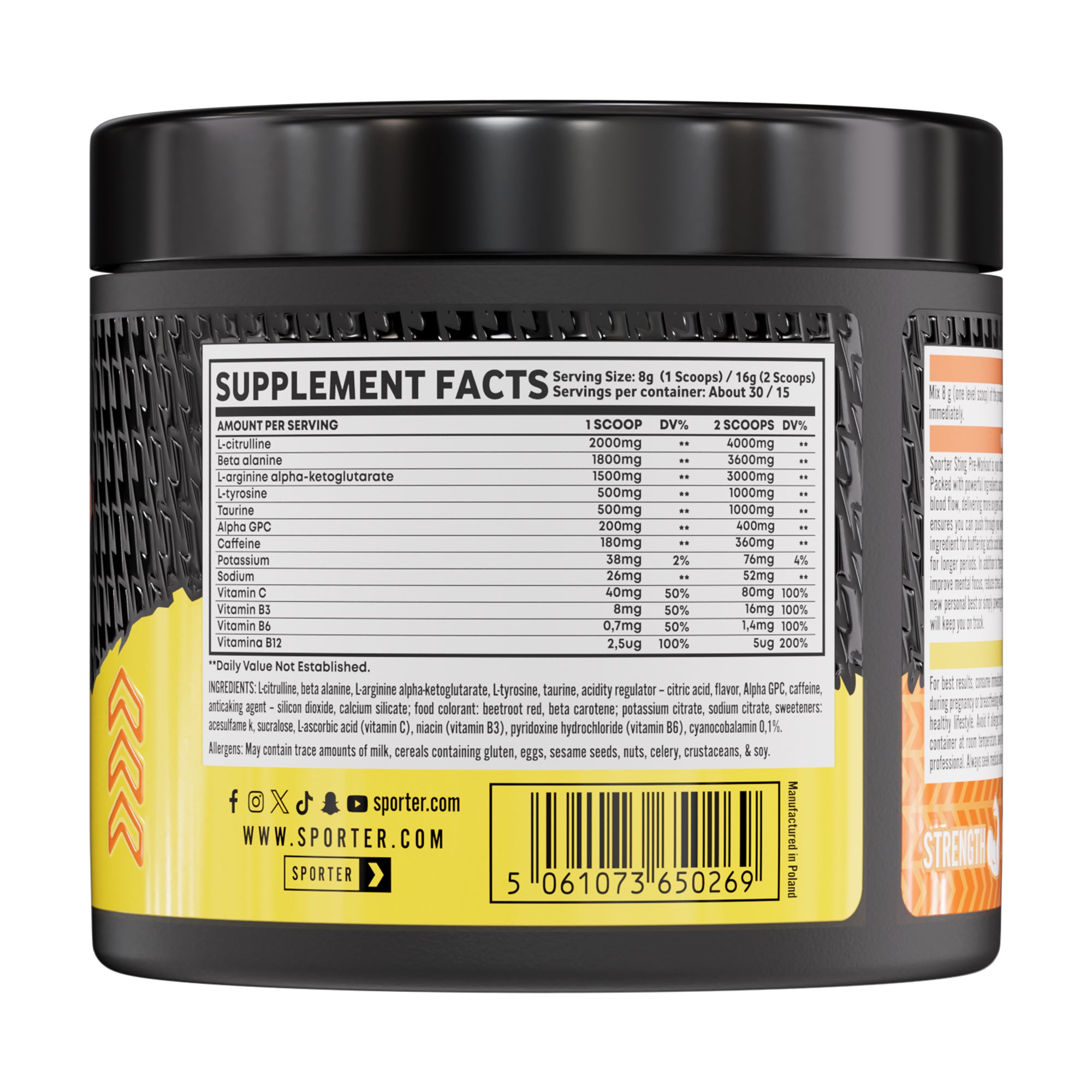 Sporter - Sting Pre-Workout