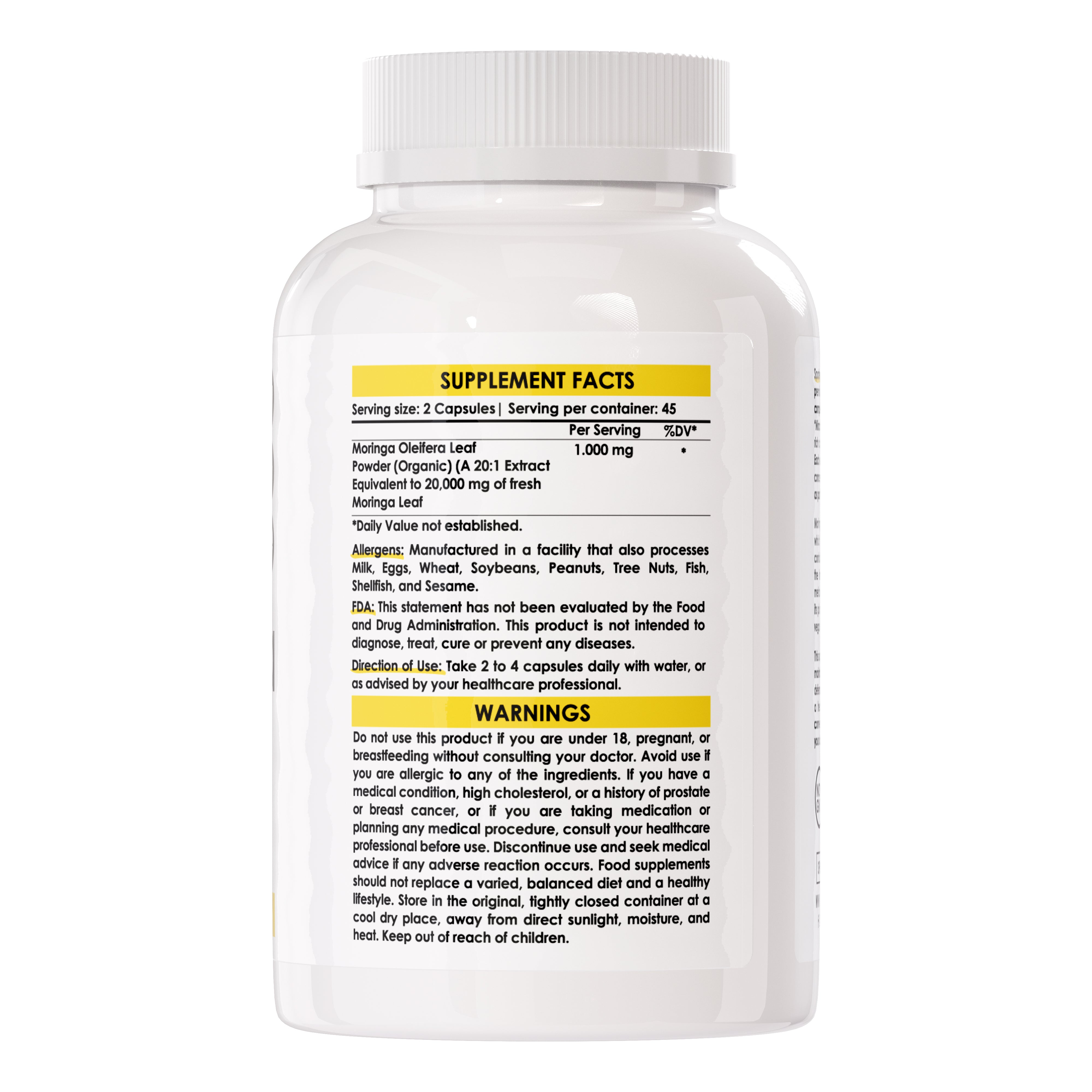 Sporter - Moringa 20.000mg Extract Equivalent