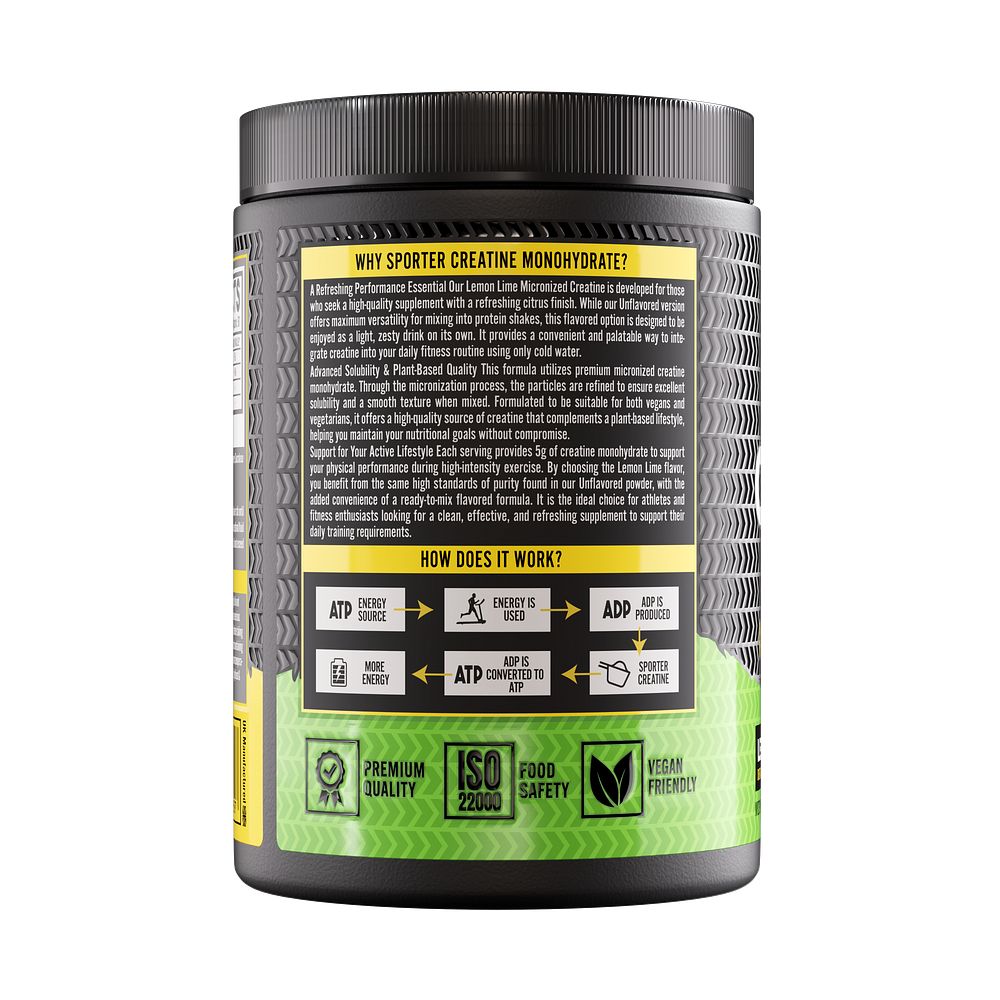 Sporter - Creatine Monohydrate - Lemon Lime