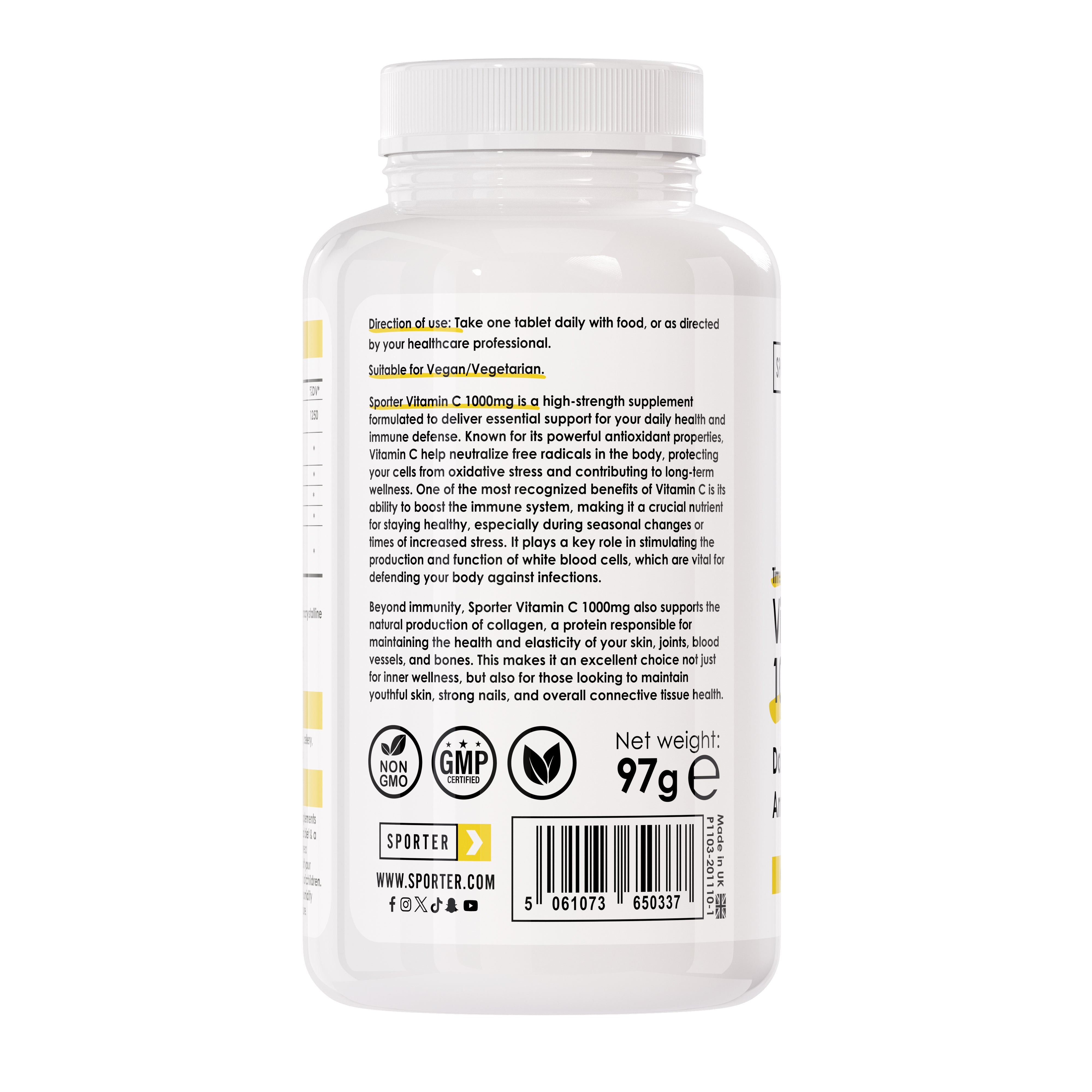 Sporter - Vitamin C Time Release 1000 mg