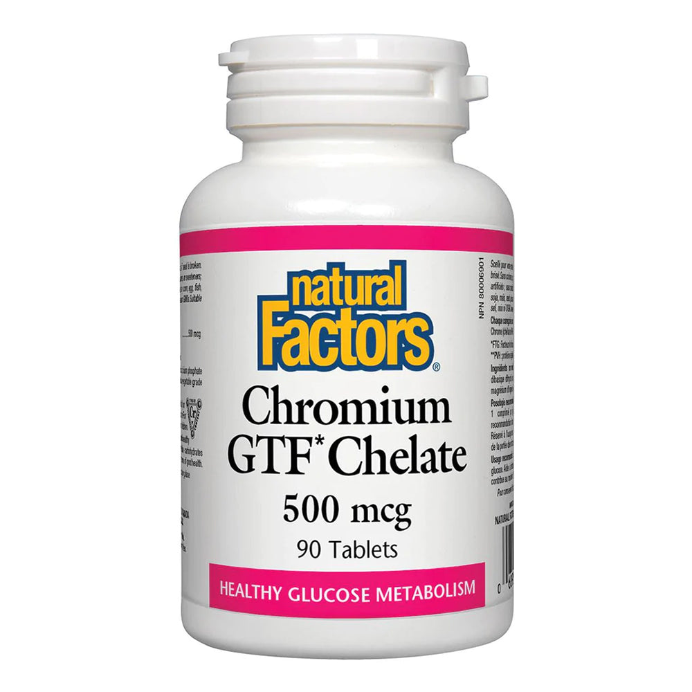 Natural Factors - Chromium GTF Chelate 500mcg